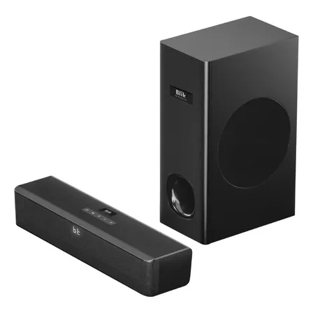 Barra De Sonido Soundbar Bluetooth Blik Surreal80 Negro Home Theaters 2.1