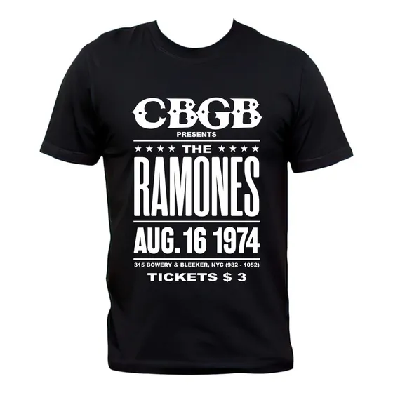 Remera Ramones Cbgb Poster Vintage Punk Rock