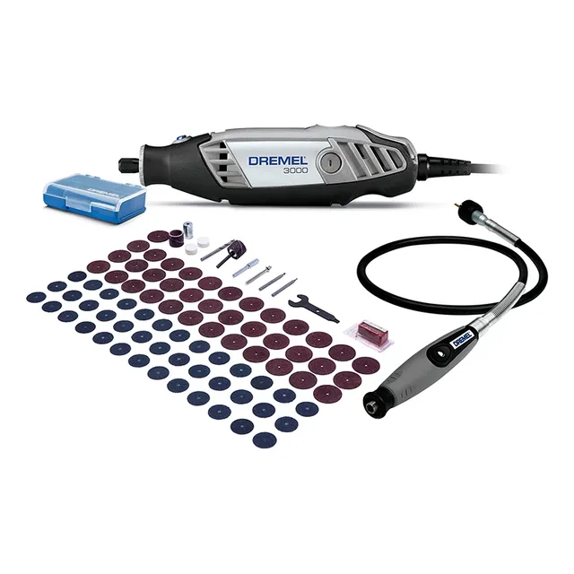 Dremel Mototool 3000 Con 82 Accesorios Y Eje Flexible