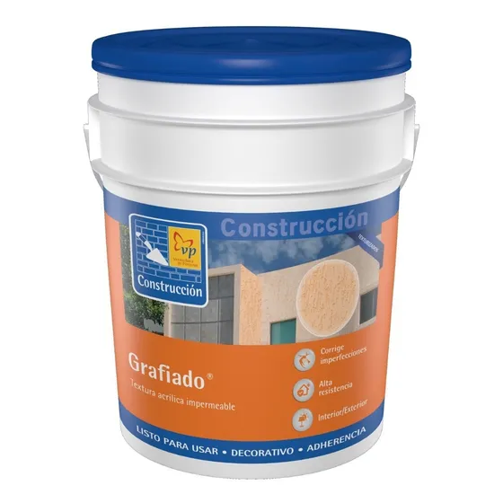 Pintura Texturizada Grafiado Gris Concreto Cuñete 5 Galon Vp
