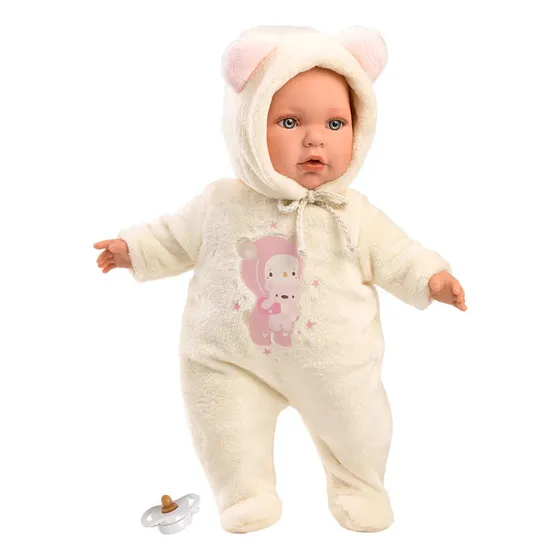 Bebe Muñeca Llorens Julia Pijama Osito Realista Cuerpo Tela