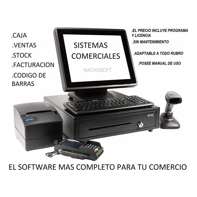 Software De Ventas Para Negocios Stock, Codigo De Barras