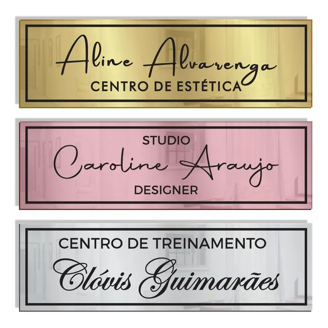 Placa Identificação Sinalização De Porta Personalizada 1unid