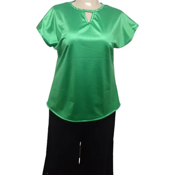 Blusa De Satén Dama T-especial Zoe