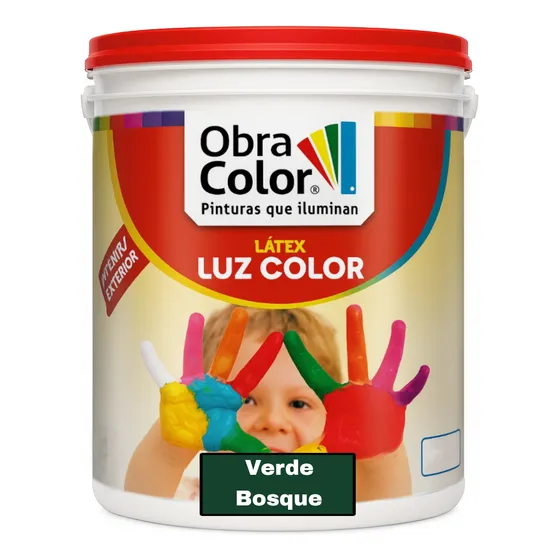 Pintura Látex Color Premium Interior Exterior X 4 Litros Color Verde Bosque