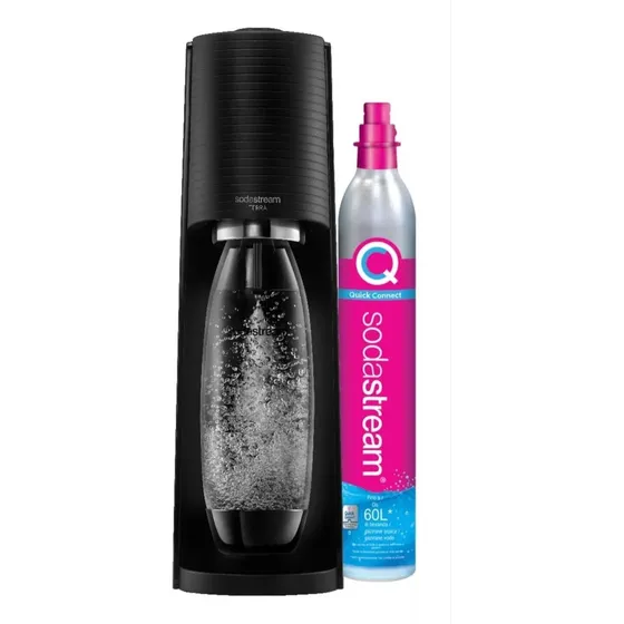 Máquina Para Hacer Soda Sodastream Terra Black Agua Gasificada Fácil