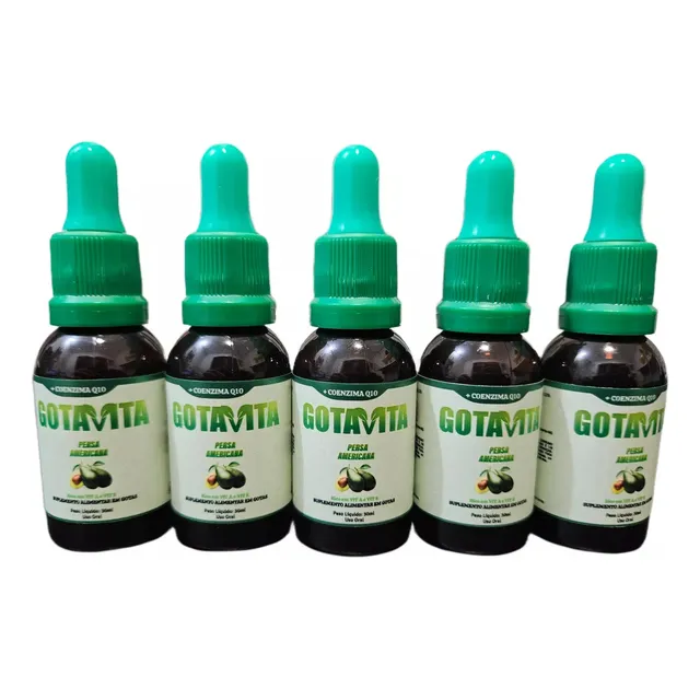 5x Óleo De Abacate Gotavita Original 30ml Com Nota Fiscal