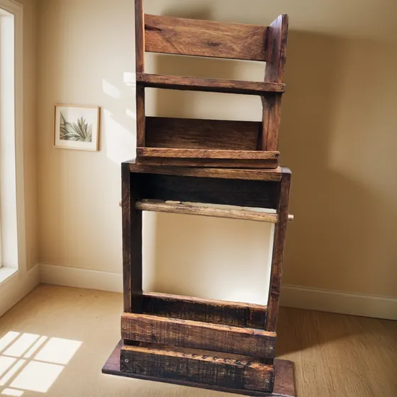 Juego De Mueble Repisa Revistero Porta Papel Higienico