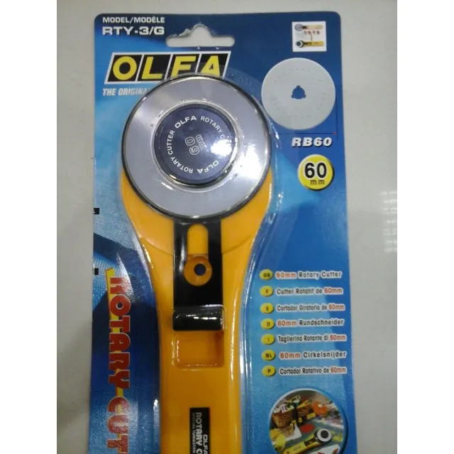 Cortador Olfa Circular + Cuchilla Para Textiles Papeles