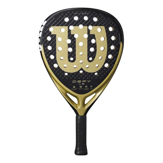 Raqueta De Padel Wilson Pala De Padel Defy Ls V1 Color Negro/Dorado
