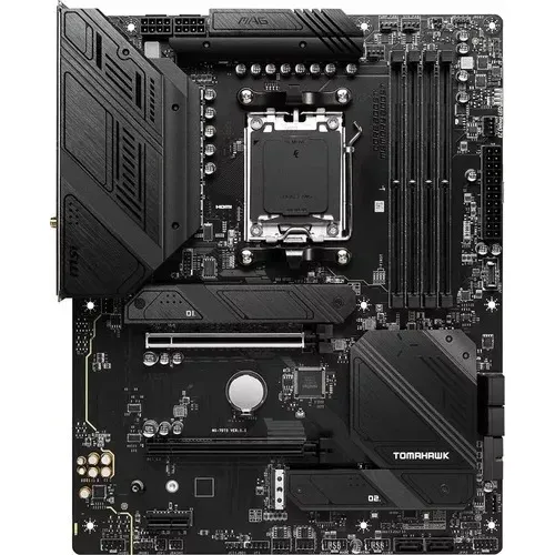 Placa Mãe Msi Mag B650 Tomahawk Wi-fi Ddr5 Am5 Atx Cor Preto