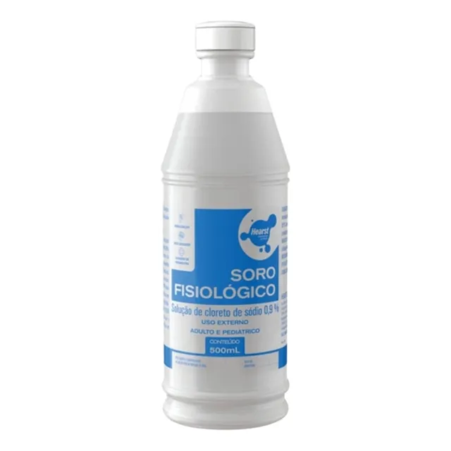 24 Unidades Soro Fisiológico 0,9% 500ml Hearst