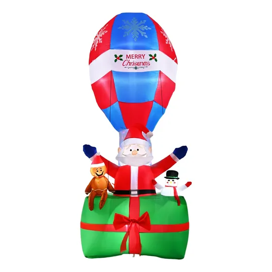 Inflable Decoracion De Navidad Santa Claus De 2.7m