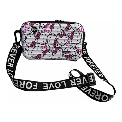 Bolsa Crossbody Hello Kitty Kawaii Ajustable Niña Dama Color Blanco