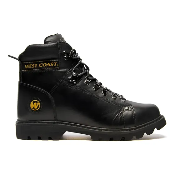 Bota Couro Masculina West Coast Worker Classic Anilina - Pre
