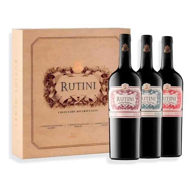 Vino Tinto Rutini Colección Bivarietales 750ml C/estuche X3u