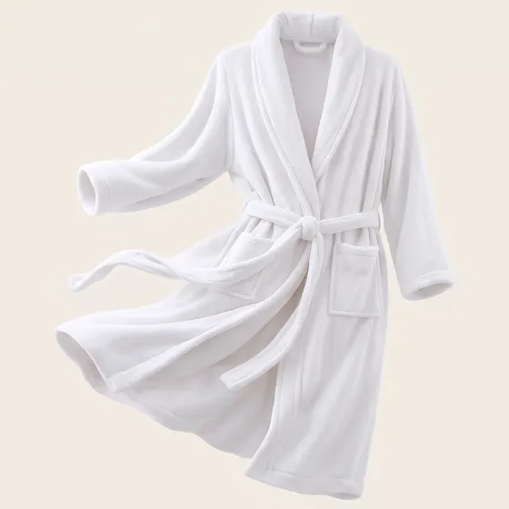 Bata De Baño Microfibra Absorbente Suave Unisex Seca Rapido