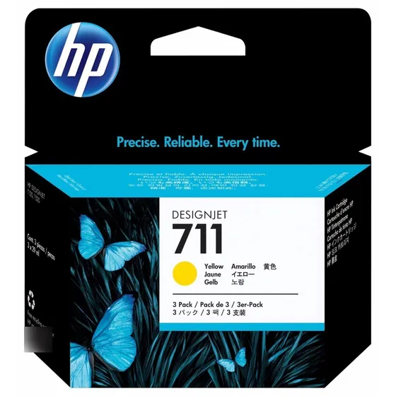 Hp Cz136a (711) Amarillo 3 Pack - T120 T520