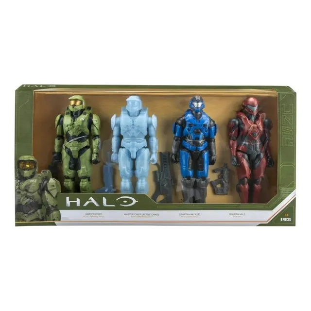 Halo Master Chief Set De 4 Figuras Con Accesorios 30.5cm