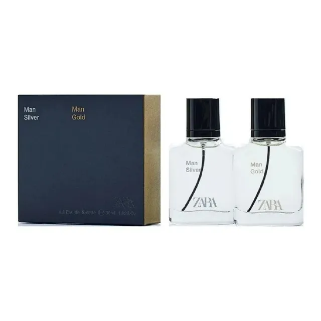 Perfume Hombre Zara Man Gold + Man Silver 30ml C/u Nuevo