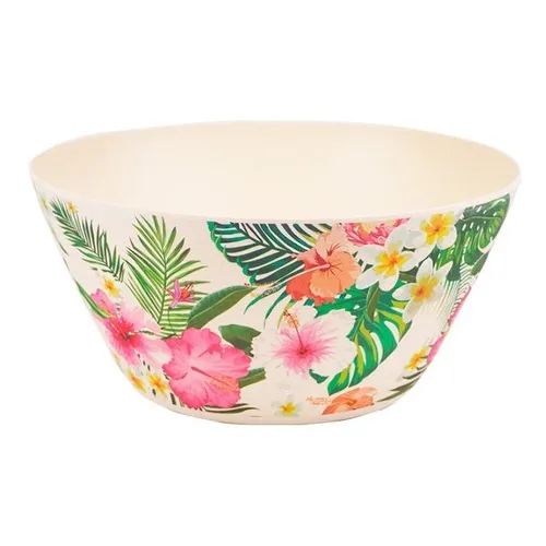 Ensaladera Fibra De Bambu 25 Cm Diseño Moderno
