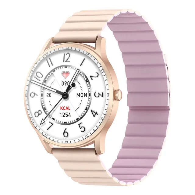 Reloj Smartwatch Inteligente Kieslect Kieslect Lora Mujer Correa de Reloj Magnética oro