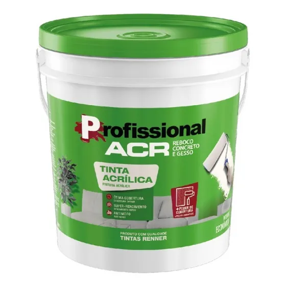 Pintura Acr Profesional 18l. Renner Interior Exterior Kilemy Agua