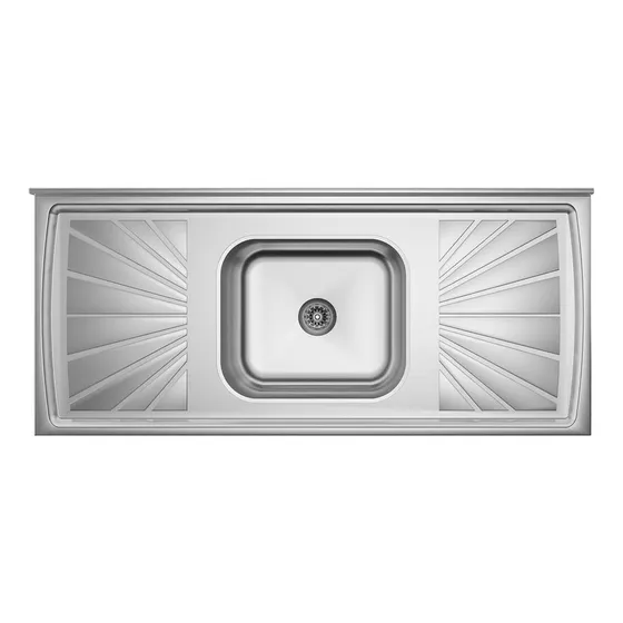 Pileta De Acero Inoxidable Con Base En Hormigón La Tentación Color Inox