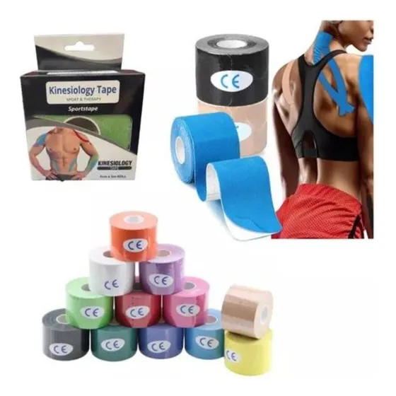 Cinta Venda Tape Kinesiológico Adhesivo 5cmx5m Neuromuscular Color Colores