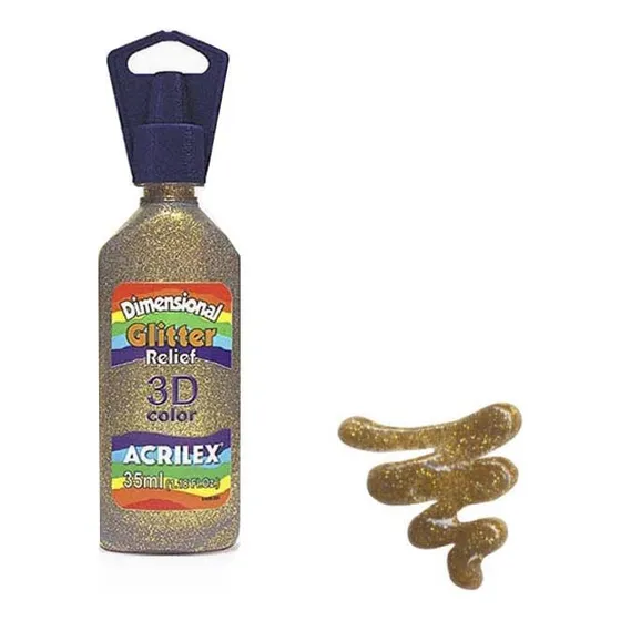 Pint. Dimensional 3d Brillante/glitter 35ml X 8 Unid Acrilex