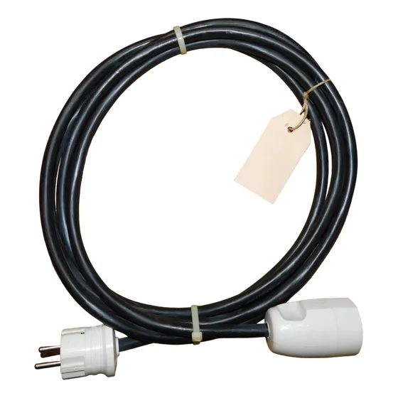 Alargue: 3 Mts Cable Bajo Goma Negro 3 X 2 Mm C/schuko Negro