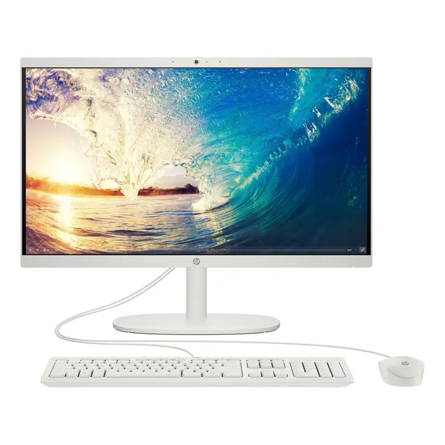 Hp All In One 22-dg0005la intel Celeron 8gb Ram 256gb Ssd Cashmere White