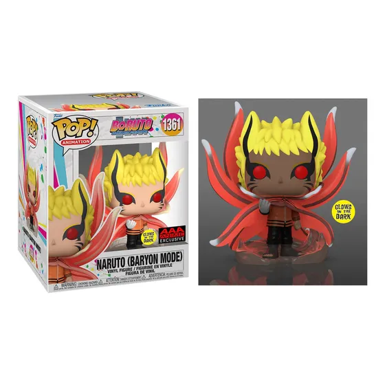 Funko Pop! Boruto Naruto Next Generations Naruto (Baryon Mode) Brilla En La Oscuridad 6 Pulgadas #1361