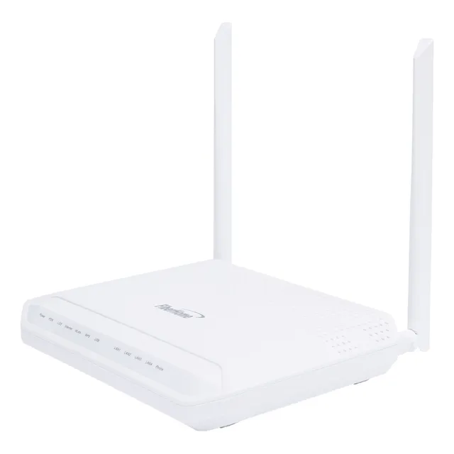 Onu Gpon Wifi 2.4/5 Ghz Mimo 2x2, 4 Puertos Gigabit + 1 Pots Blanco