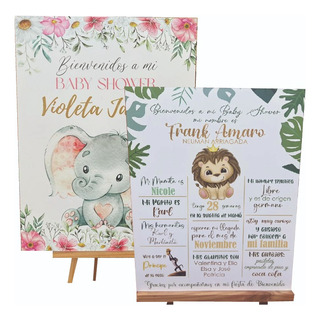 Letrero Bienvenida Recepción Baby Shower 60x80 Letrero Bienvenida Recepción Baby Shower 60x80