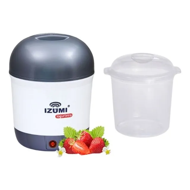 Iogurteira Elétrica Bivolt Cinza + Pote Izumi