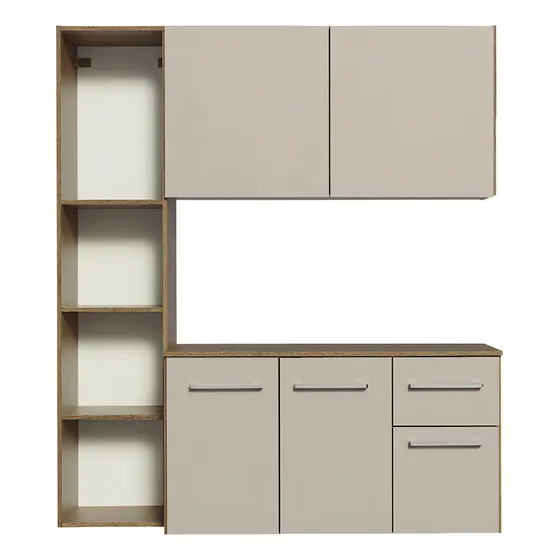 Mueble de cocina compacto Madesa Rustic/Crema Easy de 120 cm