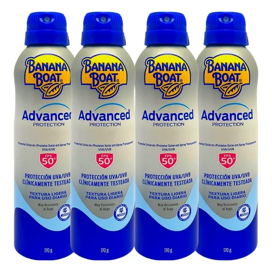 4 Spray Protetor Solar Advanced Protection Fps 50 200ml