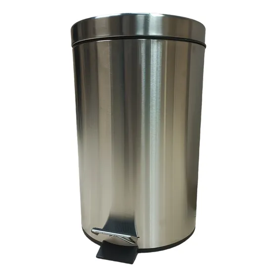 Papelera De Acero Inoxidable 12 Lts Herra-ven