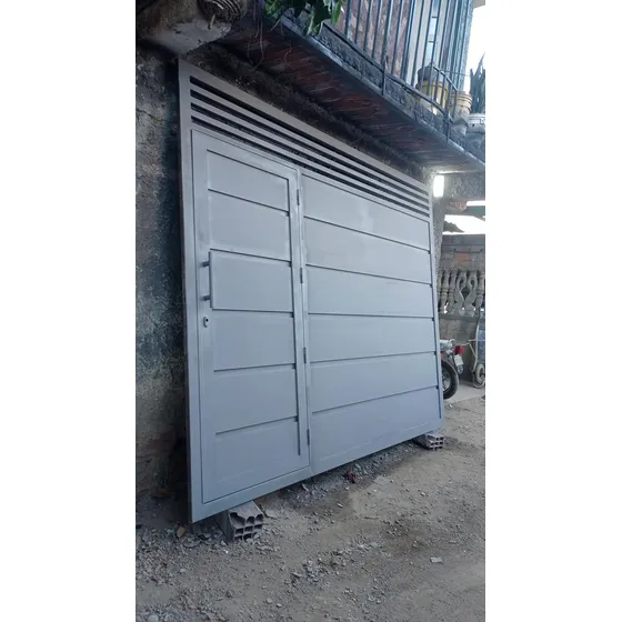 Portón Corredizo Sencillo Con Puerta Incluida