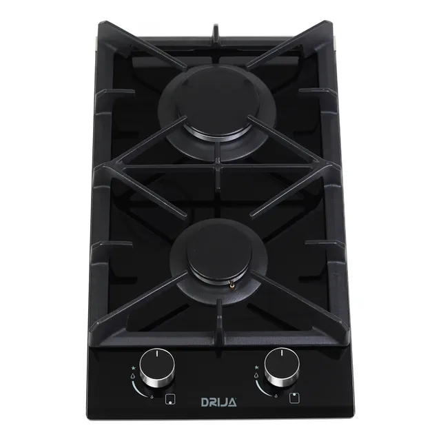 Tope De Cocina 2 Hornillas 30cm Negro Toscana Drija