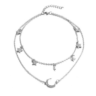 Collar De Lunas Doble Cadena Collar De Lunas Doble Cadena