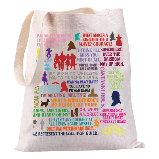 Regalo Mago Oz Personaje Tote Bag Amigo Rojo Rubi