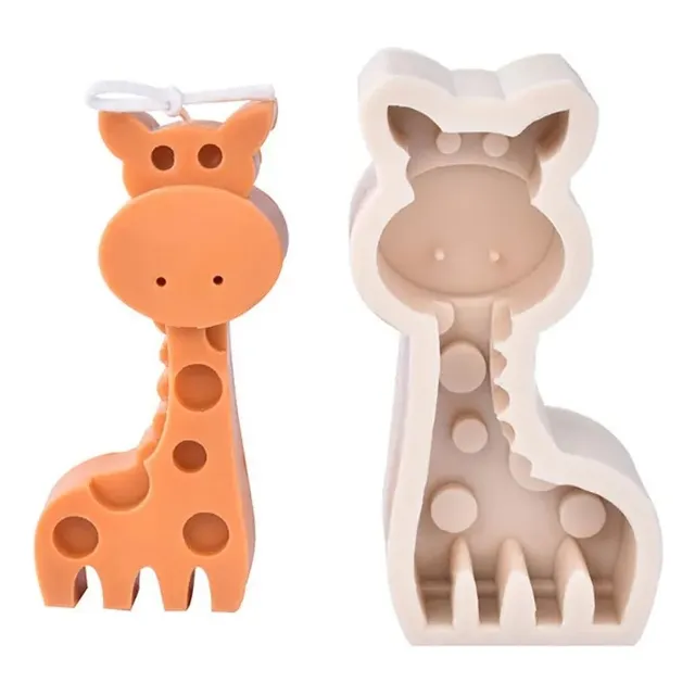 Molde De Silicona Fondant Chocolate Resina Vela Jirafa