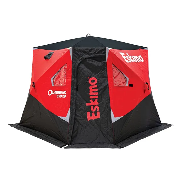 Eskimo Outbreak 350xd Refugio Portatil Emergente Rojo Negro