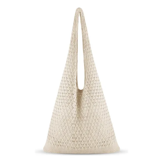 Cozyoffi Bolso De Mano De Crochet Para Mujer: Bolso De Punto