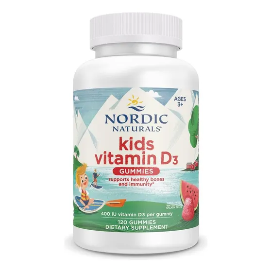 Gomitas De Vitamina D3 Nordic Naturals Kids 400 Ui 120 Gomit