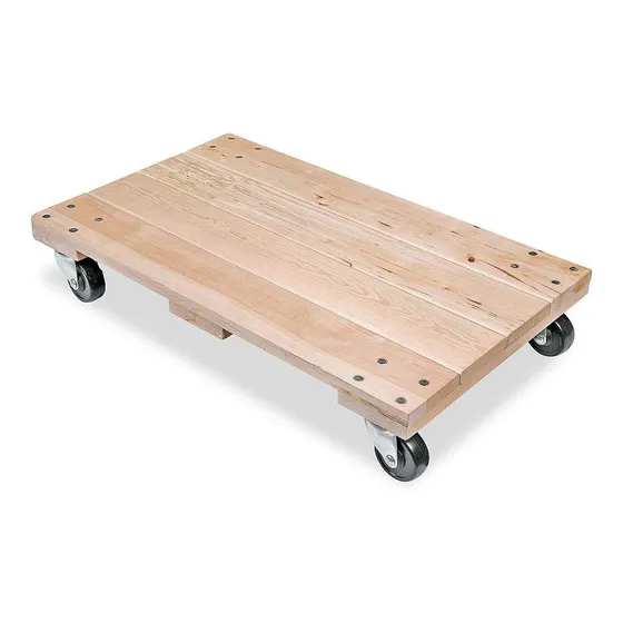 Plataforma De Madera, Superficie Sólida -76x46cm,ruedas 76mm