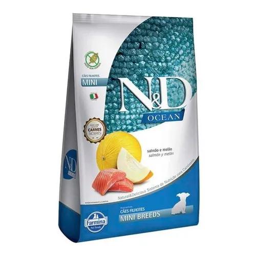 Ração Nd Ocean Cães Puppy Mini Salmão 800g