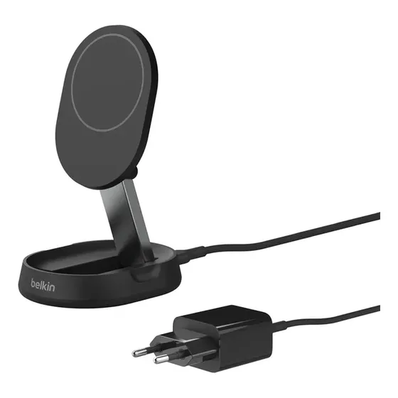 Soporte Y Cargador Inalambrico Belkin Wia008vfbk Qi2 15w Negro | Cuotas sin interés